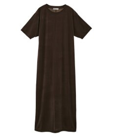 CRAFT STANDARD BOUTIQUE ベロアハーフスリーブワンピース