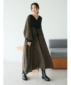 CRAFT STANDARD BOUTIQUE レーヨンキルト切替ワンピース