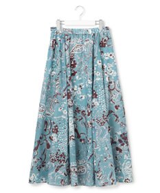 23区 【先行予約】Ericaランダムペイズリープリント フレアスカート