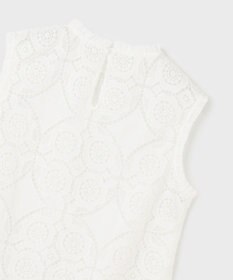 GRACE CONTINENTAL サークルレースノースリーブトップ