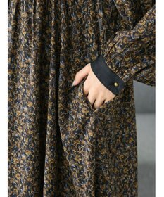 CRAFT STANDARD BOUTIQUE レーヨンキルト切替ワンピース