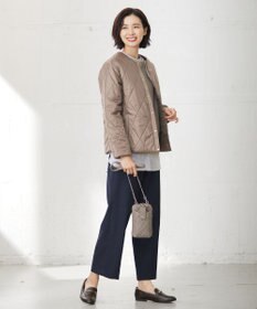 洗える】高密度タフタ キルティング ショート コート / J.PRESS LADIES