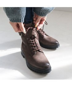 Pointer 本革 足首ベルトレースアップブーツ