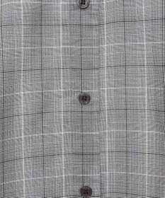 Green Parks サイドドロストショート丈シャツ（チェック）