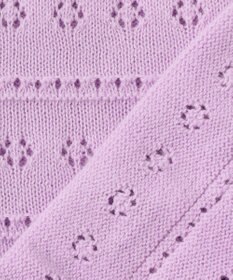 組曲 KIDS 【90-100㎝】フラワーアイレット カーディガン