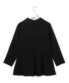 23区 L 【セットアップ対応/洗える】トリアセダブルジョーゼット 2WAYレース襟 ペプラムブラウス