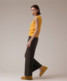 GRACE CONTINENTAL パッチワークニットトップ