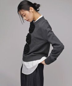 組曲 S 【組曲×setsuko sagittaire】ボンボンフラワー ニット