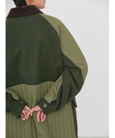 AMERICAN HOLIC キルポカ異素材Ｍｉｘロングコート