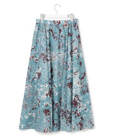 23区 【先行予約】Ericaランダムペイズリープリント フレアスカート