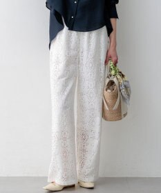 23区 【先行予約】ラッセルオーナメントレース ワイド パンツ