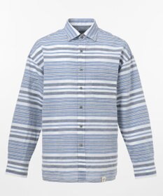 JOSEPH ABBOUD MOUNTAIN 【SPACE】OGビッグボーダー シャツ