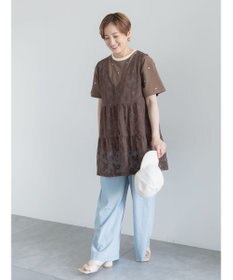 Te chichi 前後2WAYレースレイヤードチュニックベスト