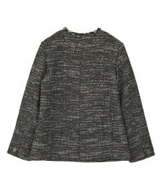 YECCA VECCA ノーカラーツイードジャケット