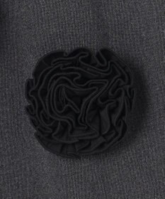 組曲 S 【組曲×setsuko sagittaire】ボンボンフラワー襟付き ニット