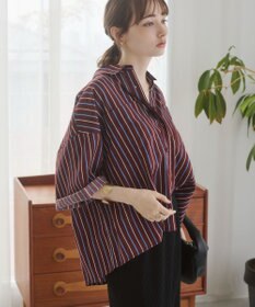 WEGO 【ANGIE VINTAGE】キャンブリックボイルオーバー半袖シャツ