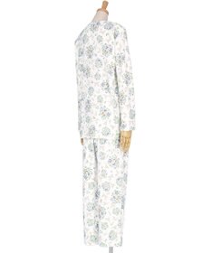 WACOAL ワコール_リラックス＆スリープ パジャマ 綿100%(本体) あったか 長袖 長ズボン ミントン レディース NDW456 /ワコール