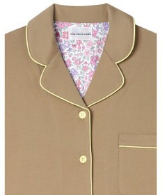 une nana cool 【綿100%】60/2 やわらか天竺 半袖開襟パジャマ MADE WITH LIBERTY FABRIC