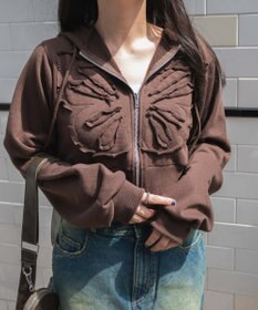 WEGO バタフライWジップショートパーカー