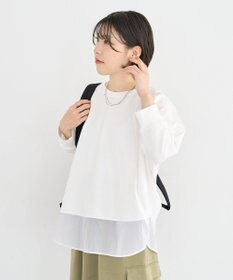 Green Parks 七分袖ドルマン裏毛シアードッキングプルオー