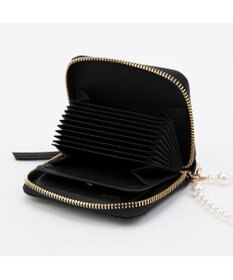 UNBILLION ペルケ perche / パール調ストラップ・ジャバラカードウォレット