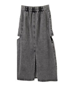 WEGO サークルカットレイヤードデニムロングスカート