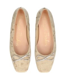 Bridget Birkin 【Bridget Birkin】ビジューリボンベロアパンプス