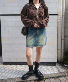 WEGO バタフライWジップショートパーカー