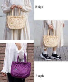 tsumori chisato CARRY 森のどうぶつ刺繍 トートバッグ