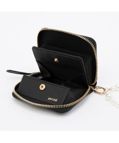 UNBILLION ペルケ perche / パール調ストラップ・ジャバラカードウォレット