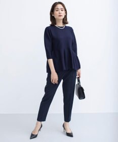 組曲 【WEB限定】スポンディッシュペプラム ニット