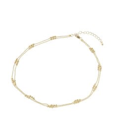 Green Parks スリードットチェーンネックレス