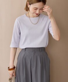 AMERICAN HOLIC リブ5分袖プルオーバー