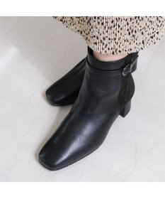 Pointer 本革スエードコンビショートブーツ