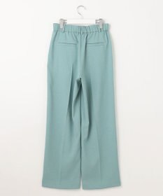 自由区 S 【セットアップ対応・接触冷感・洗える】リネンライクシンセティックワイドストレート パンツ