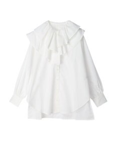 earth music&ecology ラッフルフリルチュニックブラウス