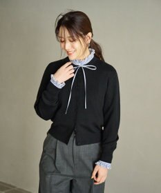 #Newans 【カシミヤ混】コンパクトニットカーディガン