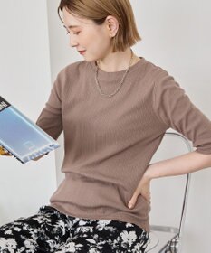 AMERICAN HOLIC リブ5分袖プルオーバー