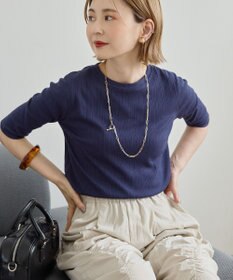 AMERICAN HOLIC リブ5分袖プルオーバー