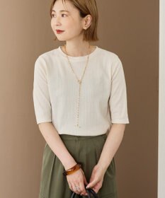 AMERICAN HOLIC リブ5分袖プルオーバー