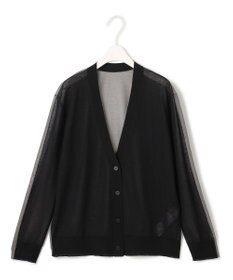 ICB L 【洗える】 マーセライズコットンシアー カーディガン
