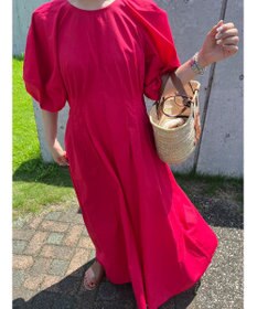 Green Parks ボリューム袖ロングワンピース