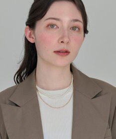 Phoebe 2wayダブルラインパールチェーンネックレス