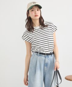 earth music&ecology 【接触冷感/洗濯機可】フレンチＴ