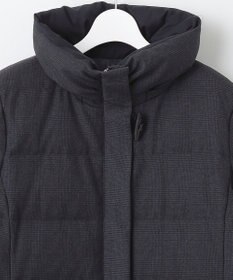 J.PRESS LADIES S ハウンドトゥース&グレンチェック ロング ダウンコート