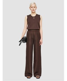 JOSEPH ソフトコットンシルク　ワイドトラウザーズ