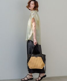 23区 ペーパーライクコンビ トートバッグ (M)