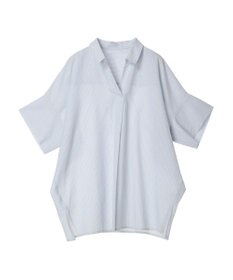 Green Parks 綿麻混スキッパーシャツ