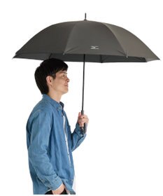 MOONBAT 【大きめ】MIZUNO メンズ 晴雨兼用日傘 長傘 RBロゴ 遮光 遮熱 UV ユニセックス