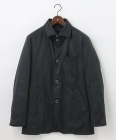 JOSEPH ABBOUD 【ストレッチ/ダウンライナー付JAPAN素材】 2WAYスウェードダウン ブルゾン